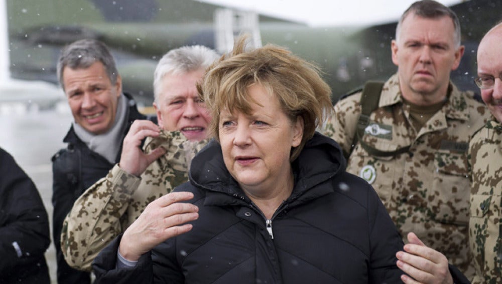 Angela Merkel, en Afganistán