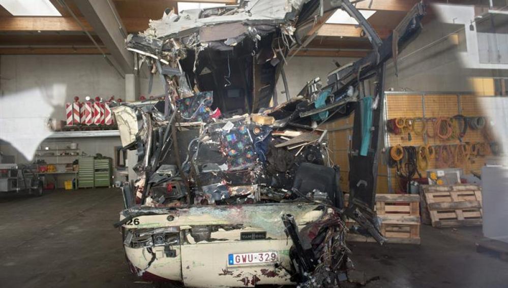 Imagen del vehículo tras el accidente