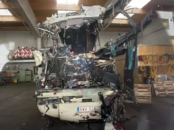 Imagen del vehículo tras el accidente Imagen del vehículo tras el accidente