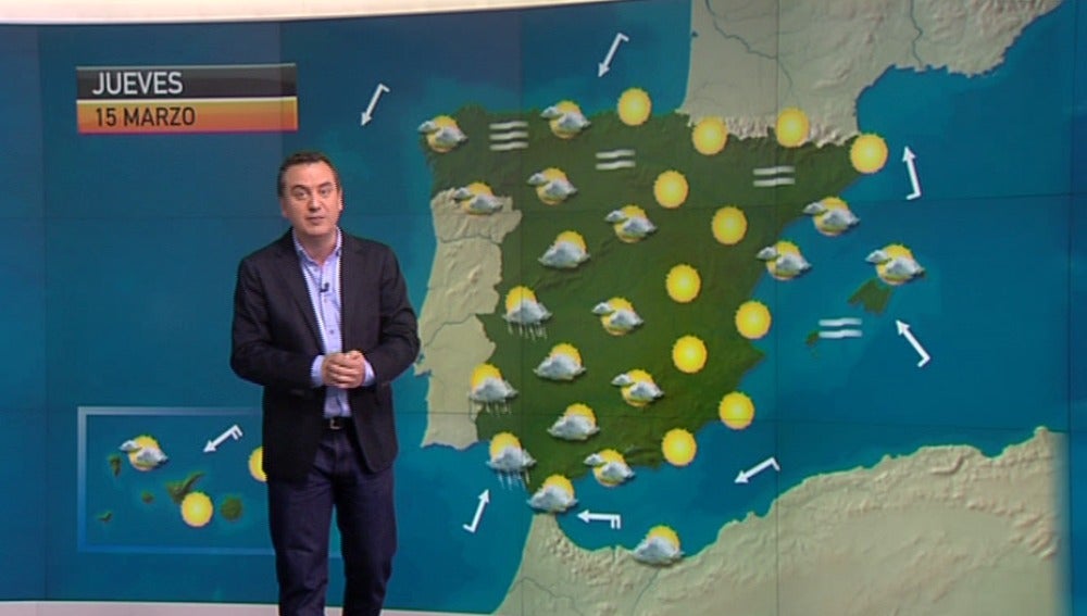 La previsión del tiempo, 14-03-2012, noche