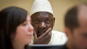 El ex líder rebelde congolés Thomas Lubanga durante su juicio en La Corte Penal Internacional