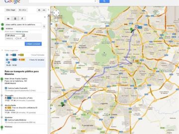 Google Maps incluye red de cercanías