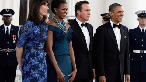 Obama homenajea a Cameron con la mayor cena de gala de su mandato 