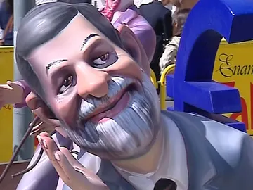 Mariano Rajoy en una falla Mariano Rajoy en una falla