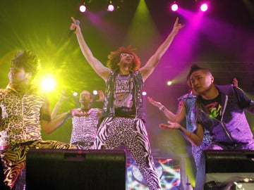 LMFAO durante el concierto en Madrid