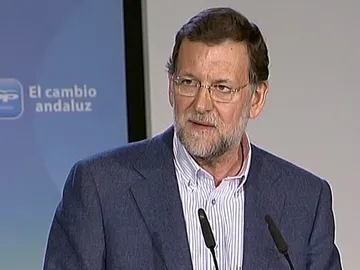 Mariano Rajoy en un mitin electoral Mariano Rajoy en un mitin electoral