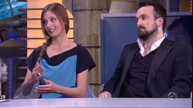 Michelle Jenner y Nacho Vigalondo en El Hormiguero
