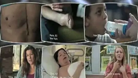 Imágenes de la campaña antitabaco en EEUU Imágenes de la campaña antitabaco en EEUU