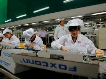 Trabajadores de Apple en China