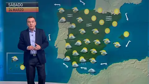 La previsión del tiempo (23-03-2012) Mediodía La previsión del tiempo (23-03-2012) Mediodía