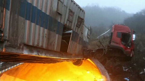 Accidente de cami&oacute;n en China