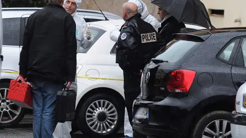 La policía francesa en Tolouse La policía francesa en Tolouse