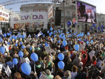 Manifestaciones a favor de la vida y en contra del aborto