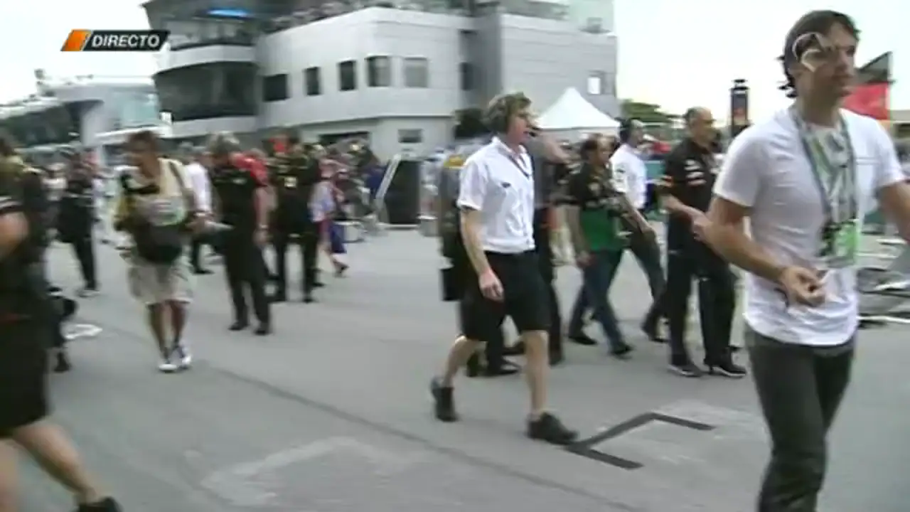 Salgado y Morientes en el GP de Malasia