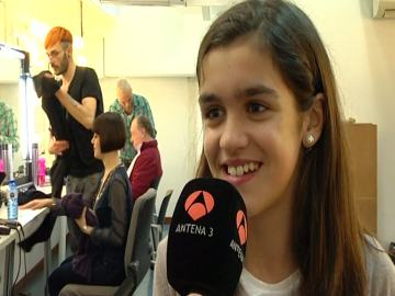 Amaia Romero durante la entrevista