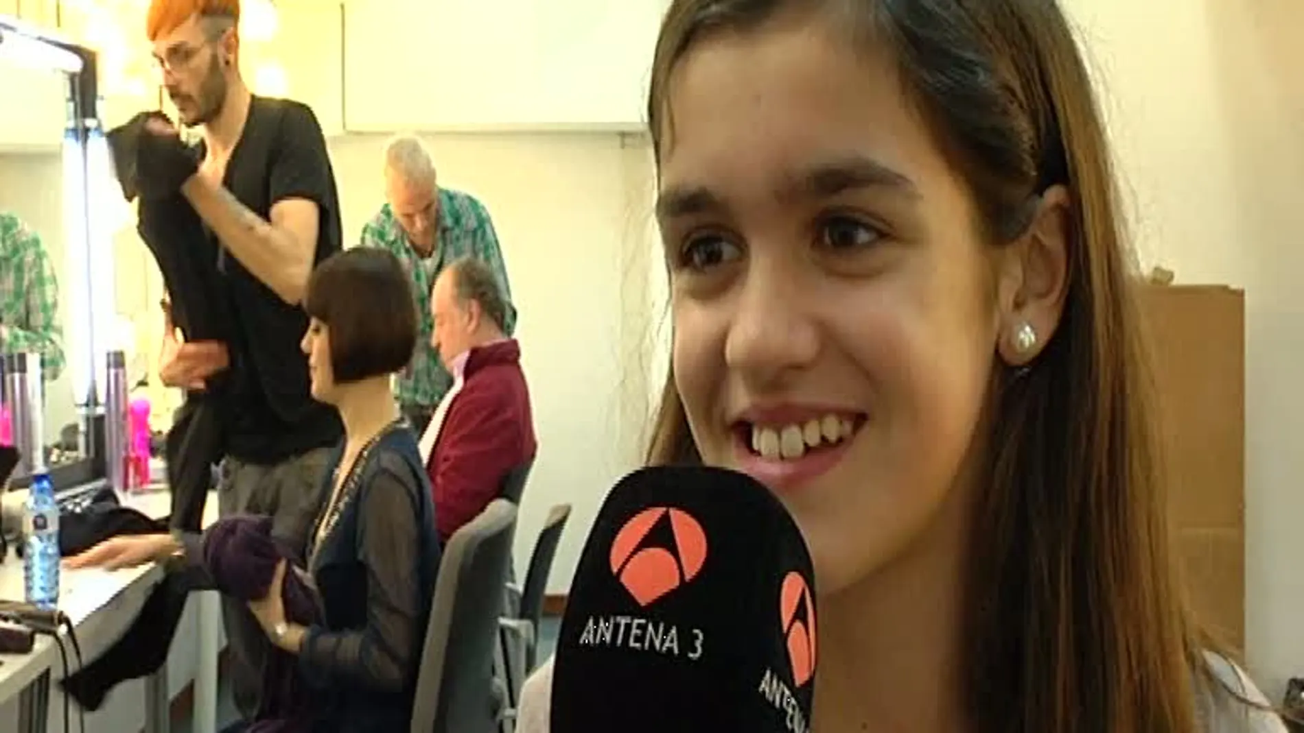 Amaia Romero durante la entrevista