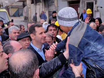 Al Assad en el barrio Baba Amr
