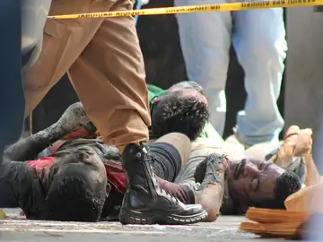 Detalle de reclusos hondureños muertos tras un incendio en el interior del Centro Penal de San Pedro Sula Detalle de reclusos hondureños muertos tras un incendio en el interior del Centro Penal de San Pedro Sula