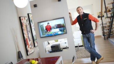 Mueble multimedia giratorio