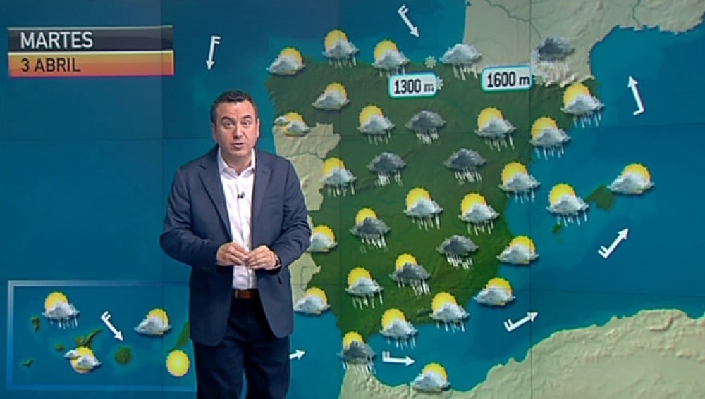 La previsión del tiempo 02-04-2012