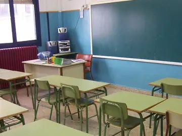 Clase de colegio vacía Clase de colegio vacía