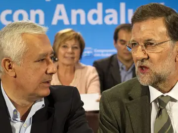 Javier Arenas junto a Mariano Rajoy Javier Arenas junto a Mariano Rajoy