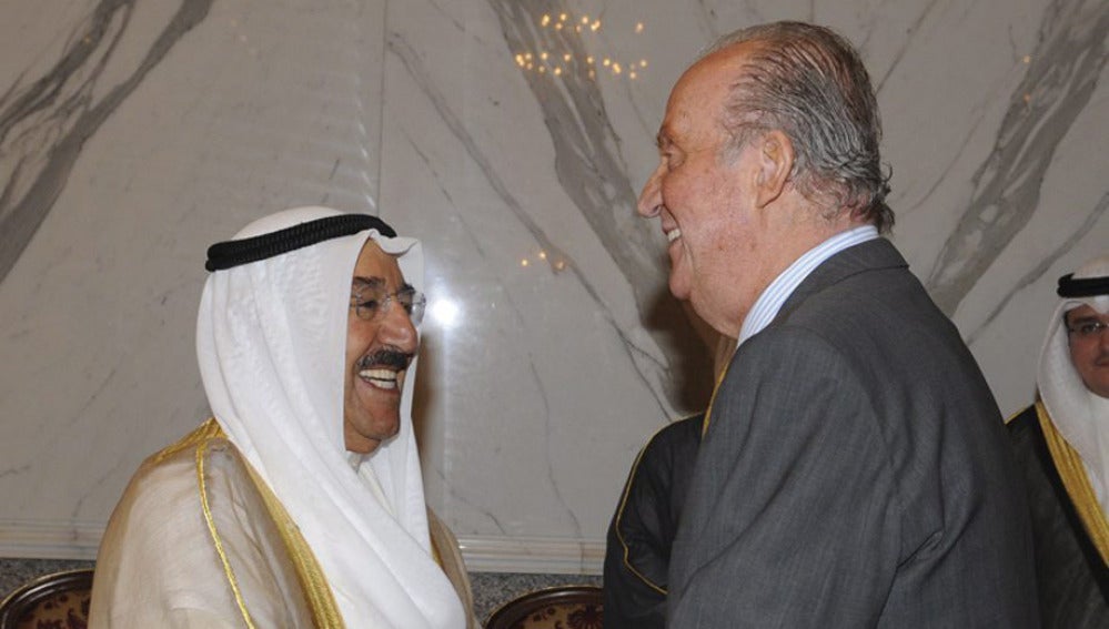 El rey en Kuwait con el emir
