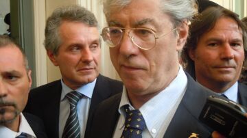 Umberto Bossi, de la Liga Norte