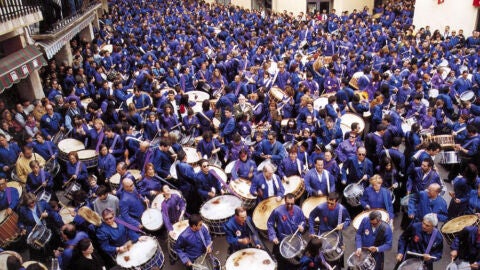 El acto de la Rompida de la Hora en Calanda
