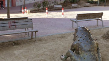 Parque de L'Hospitalet de Llobregat donde fue asesinado el joven boliviano