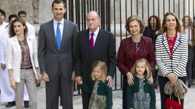La infanta Cristina, gran ausente en la misa de Pascua en Mallorca