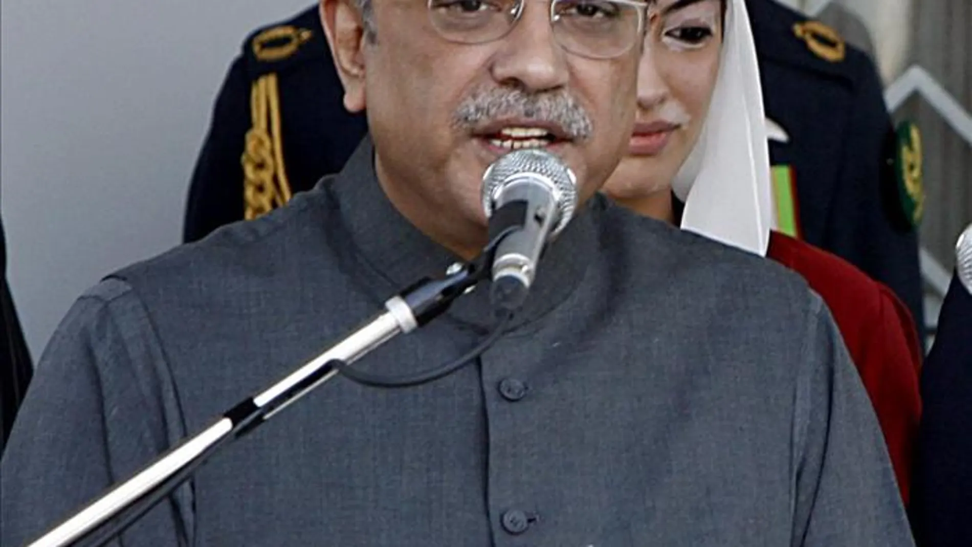 El presidente de Pakistán, Asif Alí Zardari El presidente de Pakistán, Asif Alí Zardari