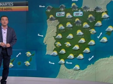 La previsión del tiempo (09-04-2012) Noche