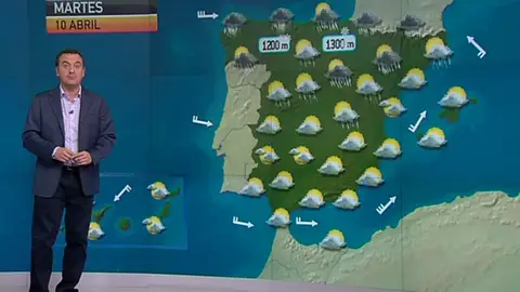 La previsión del tiempo (09-04-2012) Noche La previsión del tiempo (09-04-2012) Noche