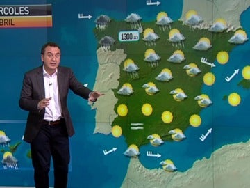 La previsión del tiempo (10-04-2012) Noche