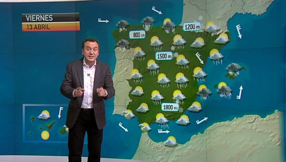 La previsión del tiempo, 12-04-2012, noche