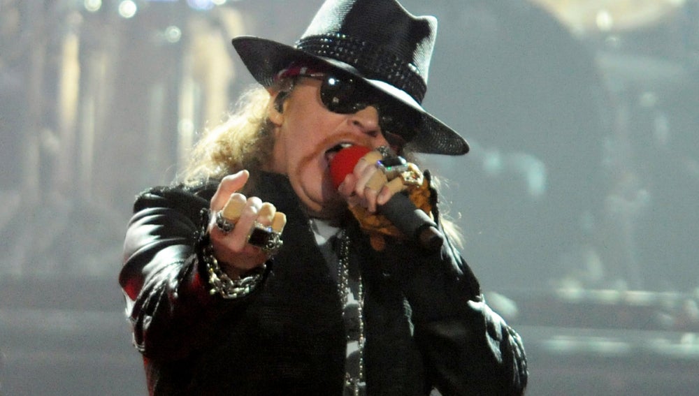 Axl Rose en concierto este año