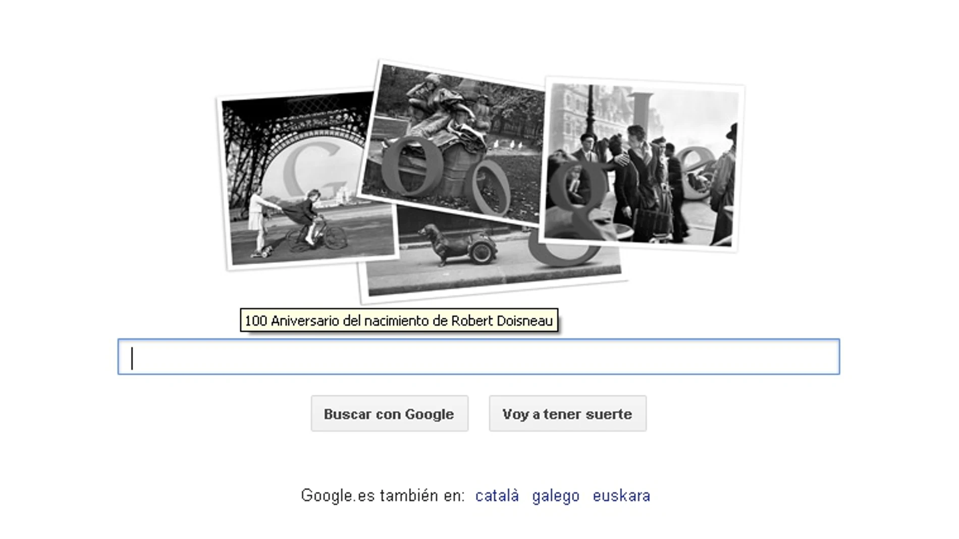 Doodle de Robert Doisneau Doodle de Robert Doisneau