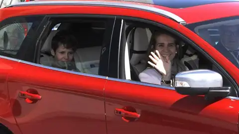 Froilán saliendo del hospital Quirón Froilán saliendo del hospital Quirón