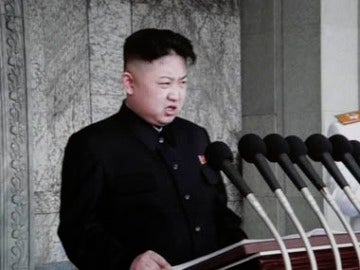Kim Jong Un durante su primer discurso