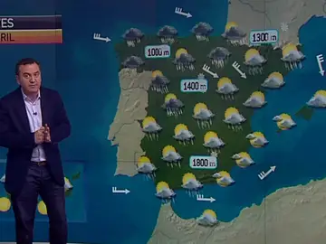 La previsión del tiempo (18-04-2012) Mediodía La previsión del tiempo (18-04-2012) Mediodía