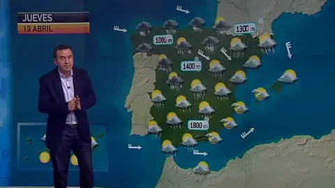 La previsión del tiempo (18-04-2012) Mediodía La previsión del tiempo (18-04-2012) Mediodía