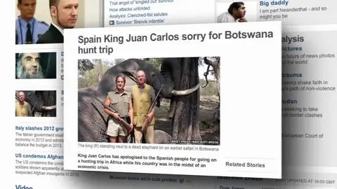 El rey, en portada de medios internacionales El rey, en portada de medios internacionales