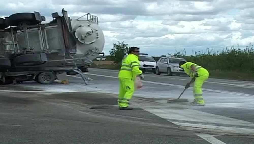 Accidente múltiple en Juneda, Lleida