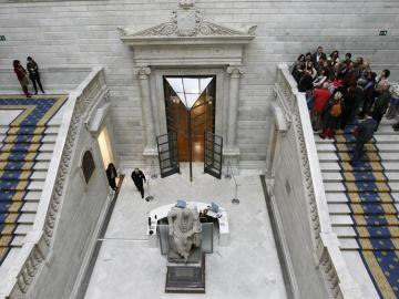 Escalinatas de la Biblioteca Nacional