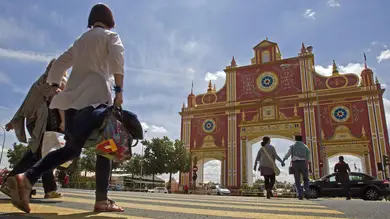 El buen tiempo marca el comienzo de la Feria de Sevilla El buen tiempo marca el comienzo de la Feria de Sevilla