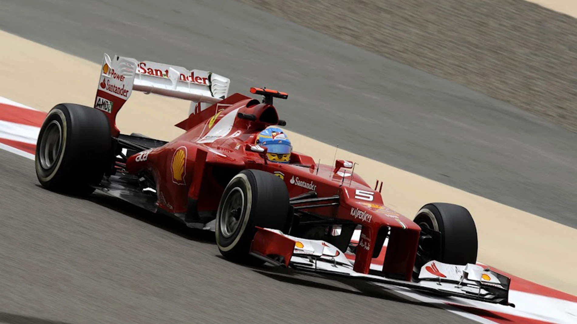 Fernando Alonso en el Ferrari