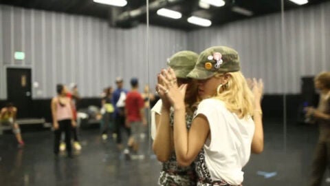 Rihanna, en la grabaci&oacute;n de su &uacute;ltimo v&iacute;deo