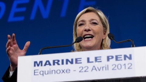 La candidata del partido de ultraderecha Frente Nacional