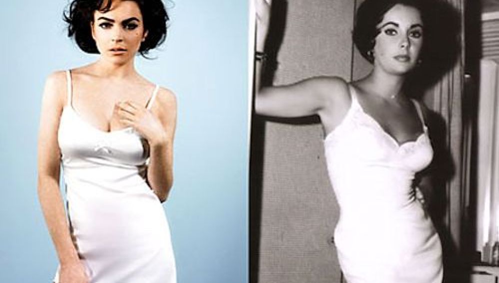 Lindsay Lohan y Elizabeth Taylor
